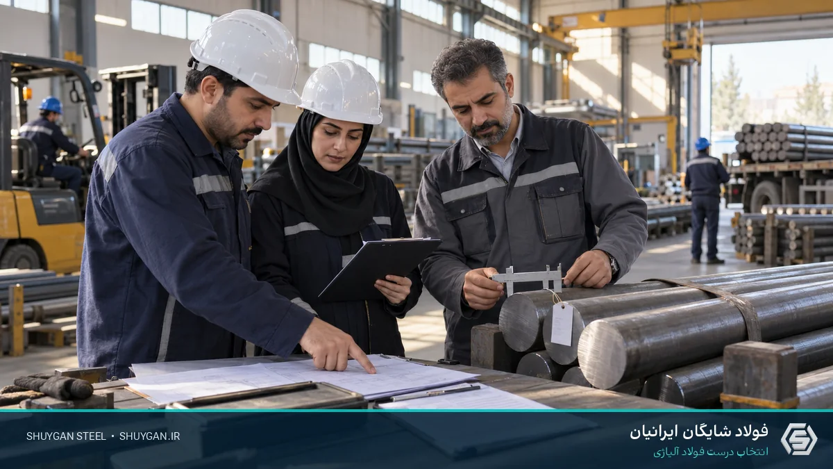 Iranian industrial steel scene illustrating steel purchase checklist