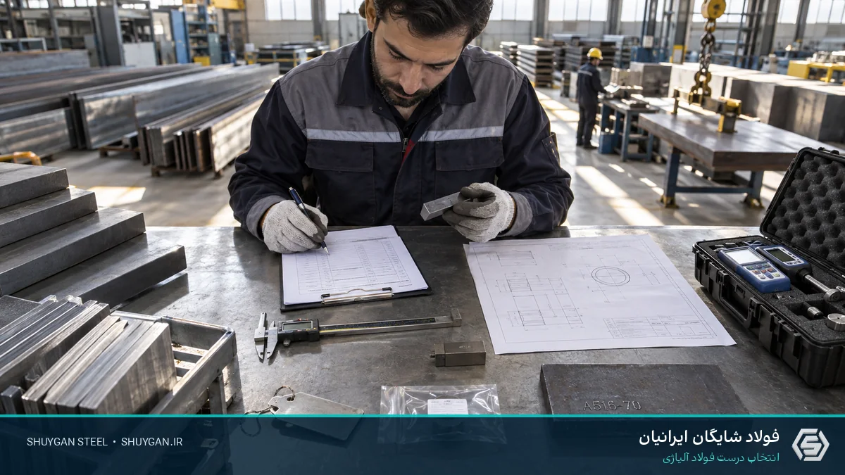 Iranian industrial steel scene illustrating steel purchase checklist
